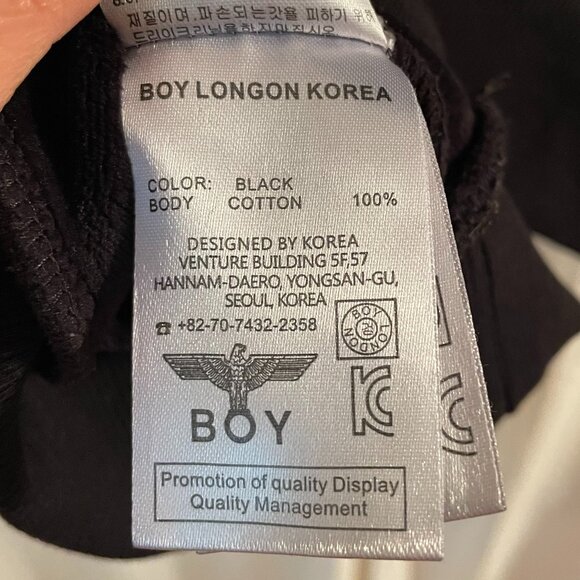 BOY LONDON 3XL Black Eagle Logo Sweatshirt – Bold Graphic Print - Picture 5 of 5